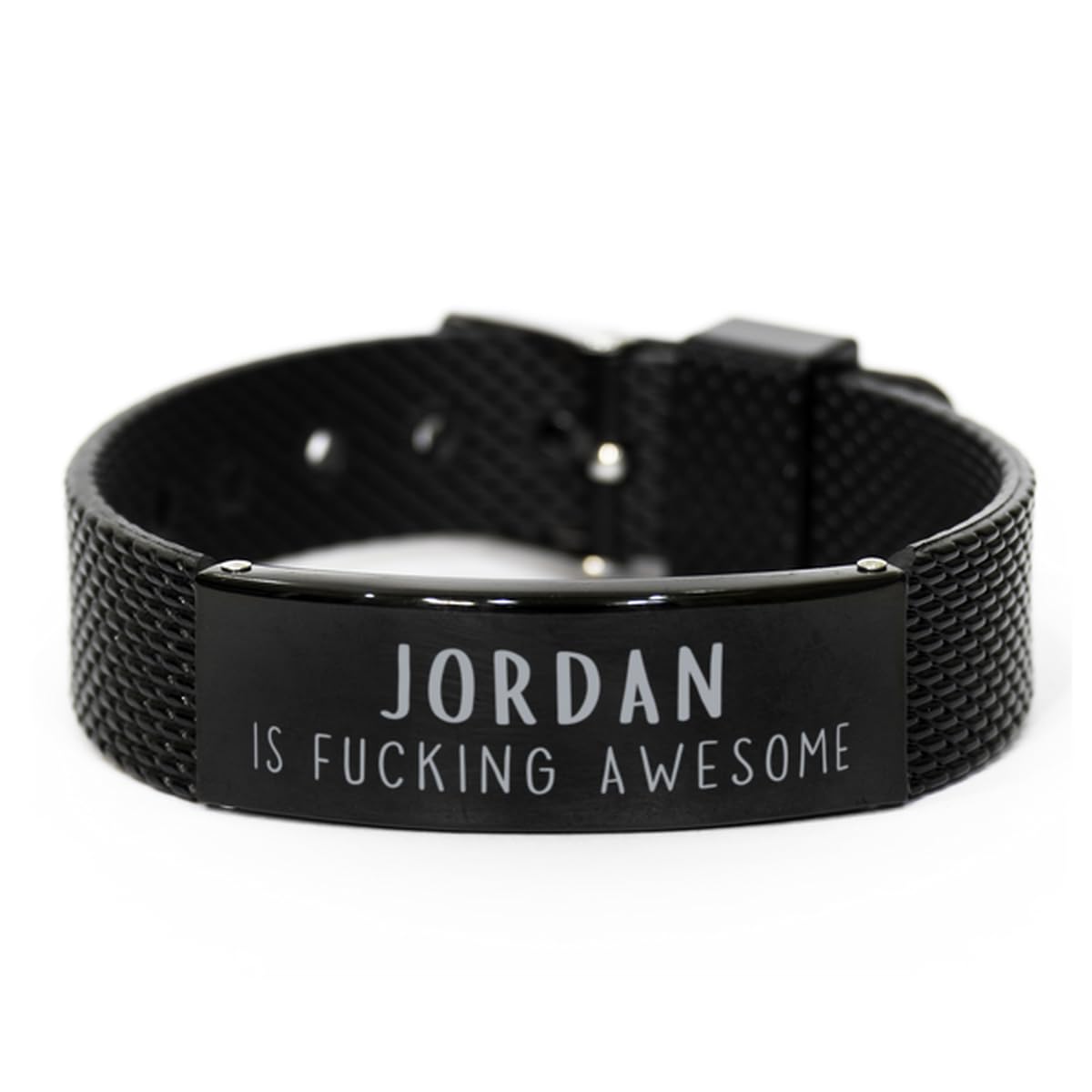 Jordan Name Gifts Jordan Shark Mesh Bracelet Sarcasm gifts for Jordan is fucking awesome Funny Birthday Gifts for Jordan, Jordan Unique Gifting Ideas Christmas Gifts for Jordan, Gifts for Coworker