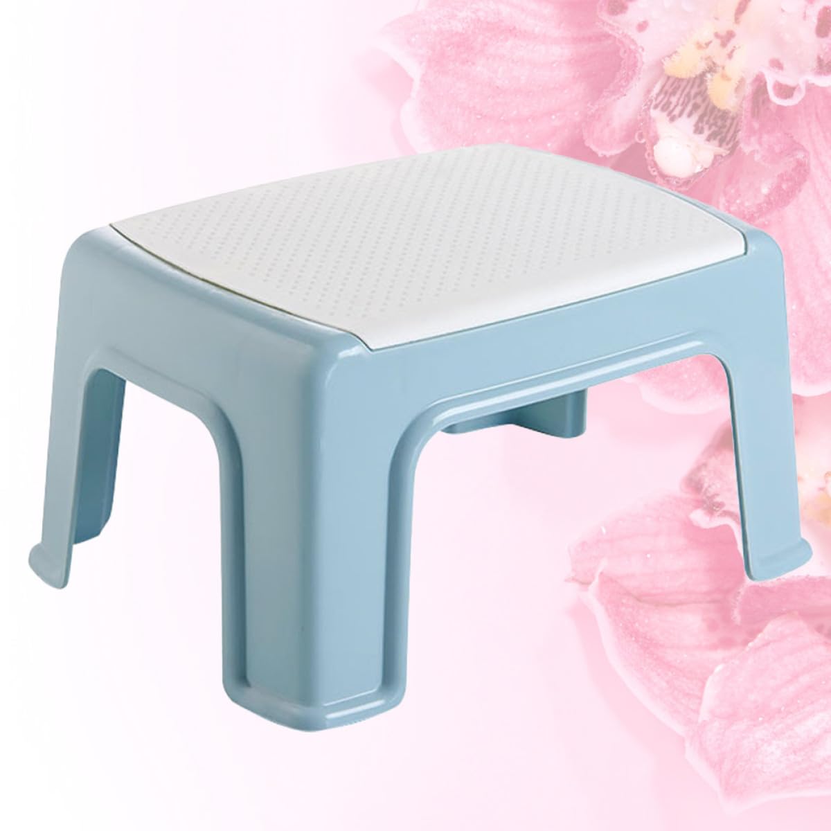 DECHOUS Tragbarer Kinderhocker Kunststoff Kleiner Fußschemel 30x20x16cm rutschfest Belastbar Leicht für Badezimmer und Kinderzimmer
