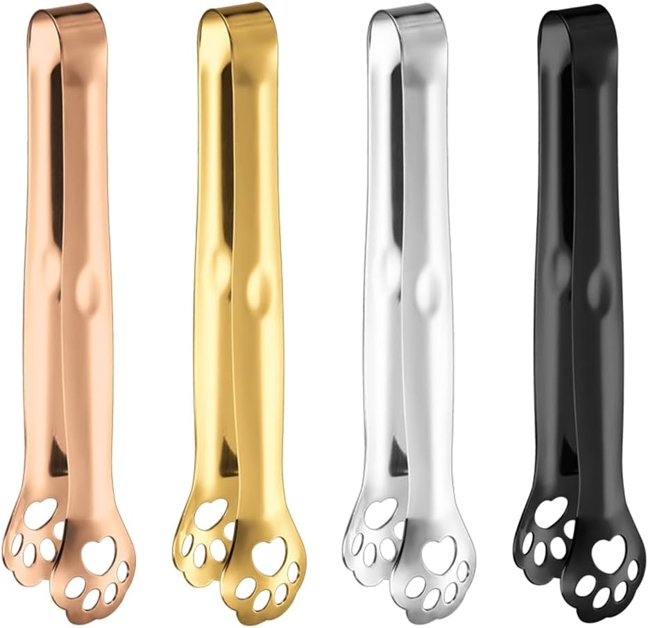 Cat Claw Shape Ice-Cube Tongs Serving Tongs Non-stick Bread Tongs Easy to Clean
