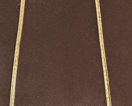 Image of Amazon Brand - Umi Gold Leather Striped Pack of 2 Throw Pillow Covers Velvet Decorative Cushion Covers Cases for Sofa Bedroom Livingroom Car 20 x 20 in Coffee Color