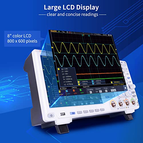 Image of OWON XDS3104E 4CH DSO Digital Oscilloscope, 100MHZ Bandwidth 1GS /s Digital Storage oscilloscope Support SCPI, and LabVIEW