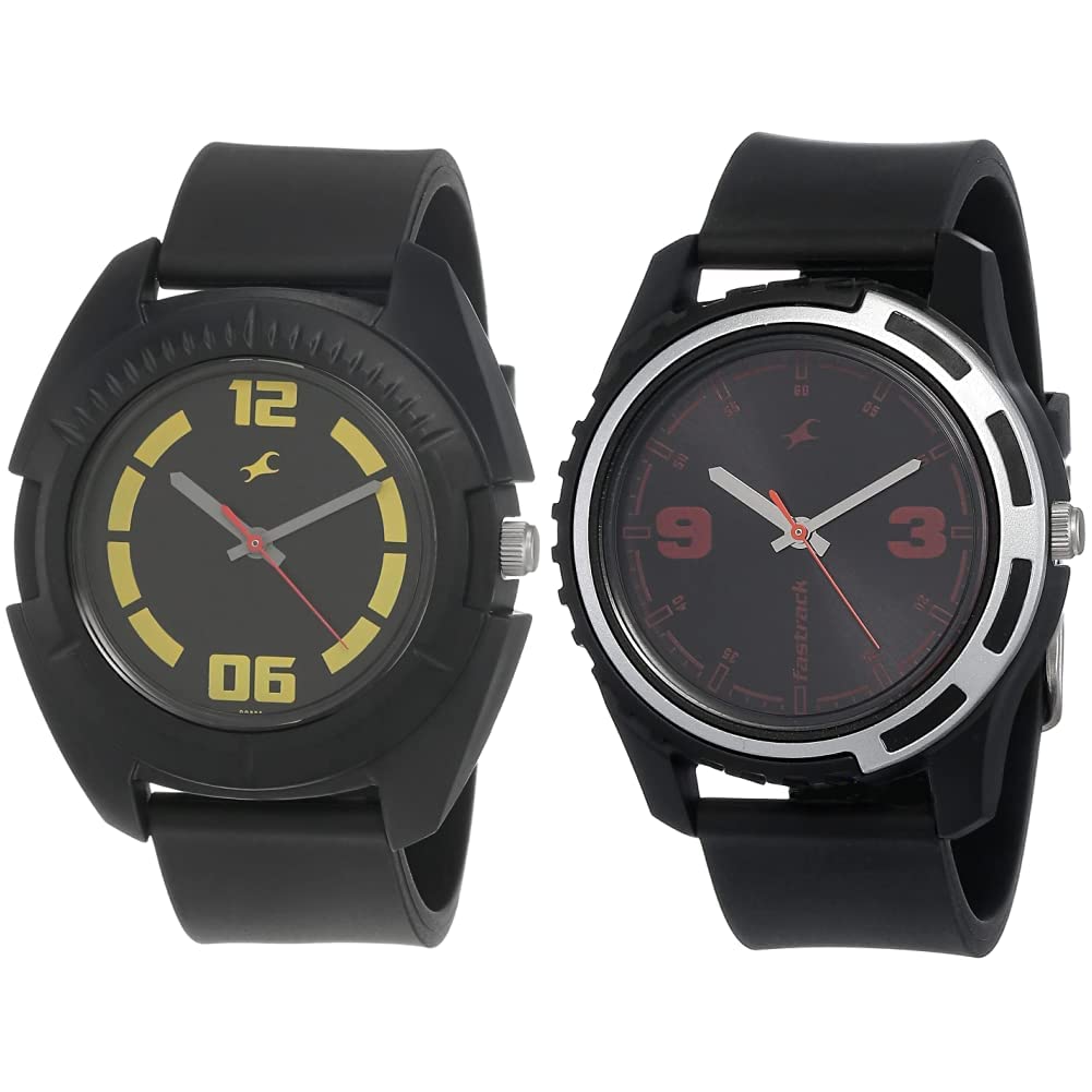 Fastrack Unisex Silicone Analog Watches Combo (Nk3116Pp03,Nj3114Pp03C), Band Color-Black,Dial Color-Black (B0B2RJ2TNY) Amazon Price History, Amazon Price Tracker