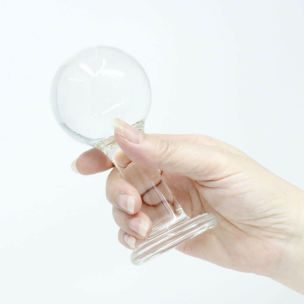 [WALLER PAA] Glass Orb Big Ball Shaped Anal Butt Plug Anal Stretcher Stretching Sex Toys