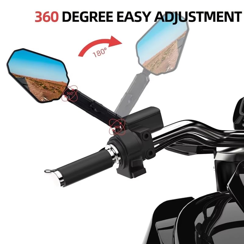 Specchietti Moto per Piaggio Liberty 50 2005-2023 | 2 Pezzi Specchi Retrovisori Manubrio Specchietti Laterali