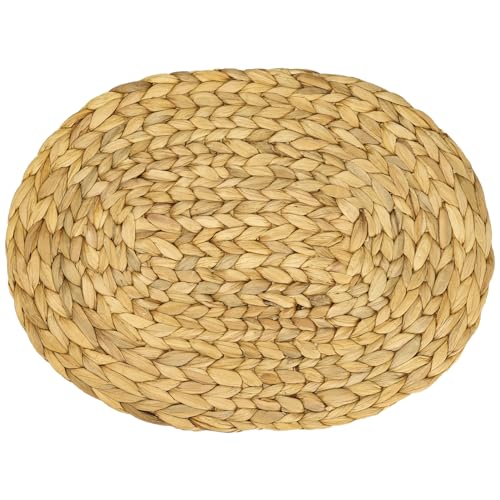 Set de table ovale tressé jacinthe d'eau lavable 40x30 de table cuisine - 8