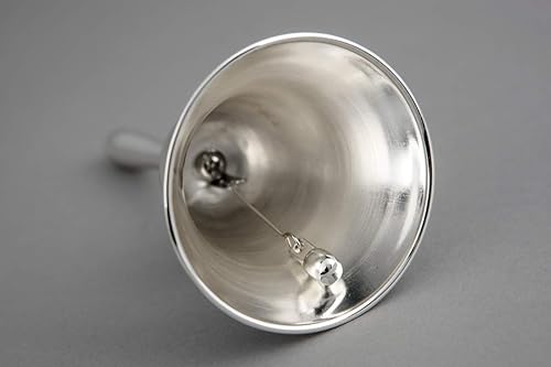 Miniatura 5 de Exquisita placa de plata cena campana decoración de mesa campana de metal plateado para The Porter Kitchen Restaurant Bar Classic Concierge Hotel