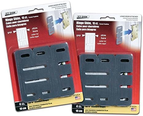 EZ-Shim, Inc. HS400BP 4" Quick Align Hinge Shim (Two Packs of 15)