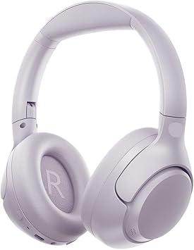 Compatible for QCY H3 ANC Wireless Headphones 5.4 Hi-Res Audio Over Ear Headset 43dB Hybrid Active Noise Cancellation Earphones 60HH3-Purple