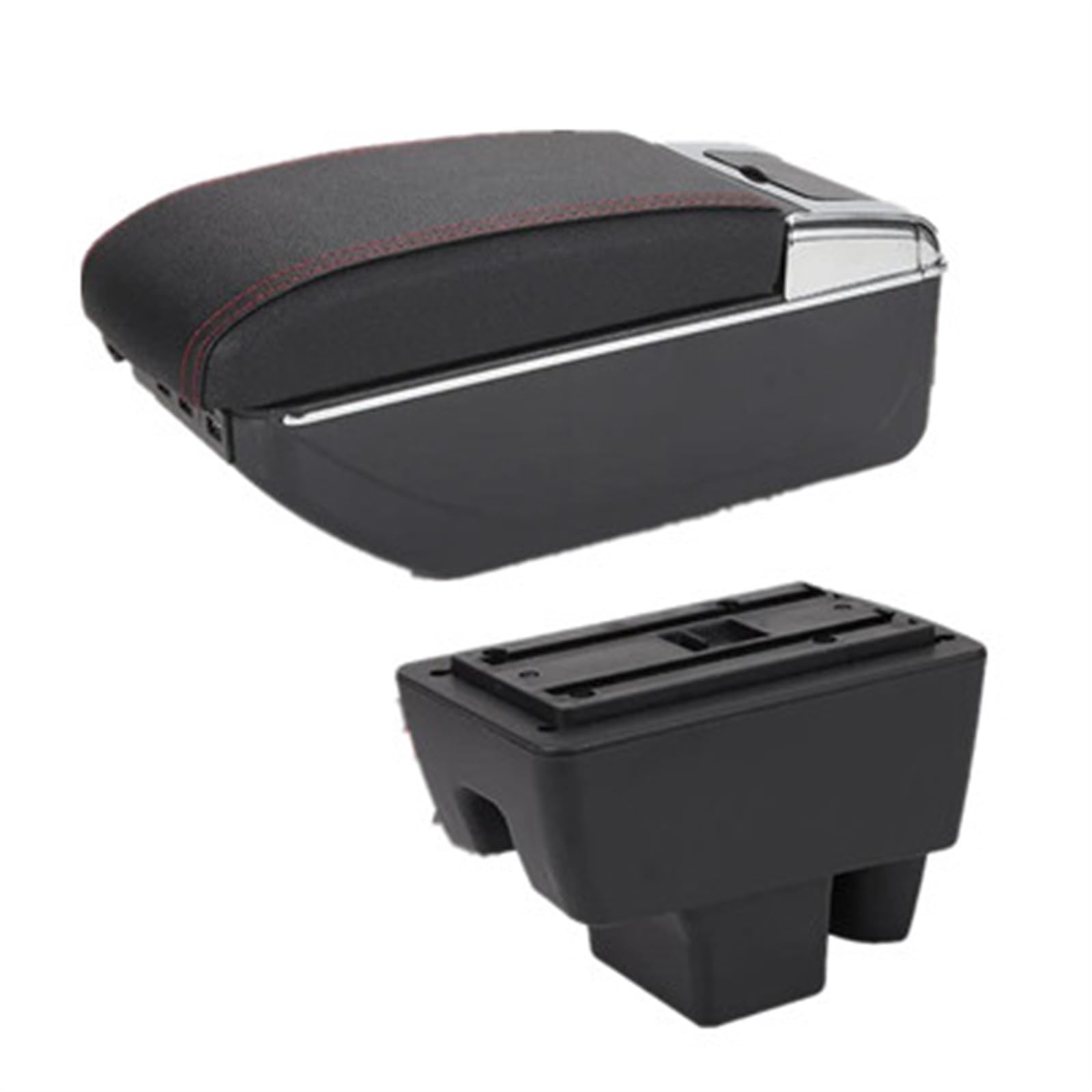 Ysdsls A Black Red 7Usb Armrest Box Retrofit Car Accessories 2020 2021 2022 Interior Details Storage For Rapid