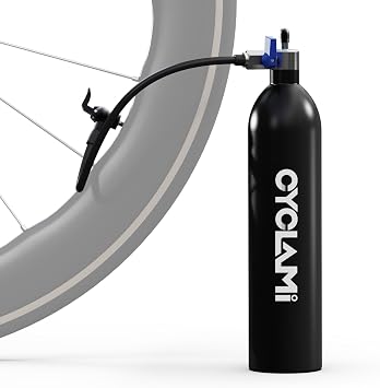 Tire Booster - 1.3L Aluminum Alloy MTB Road Inflator Tire Air Bottle - Valve Gas Cylinder & Accessories
