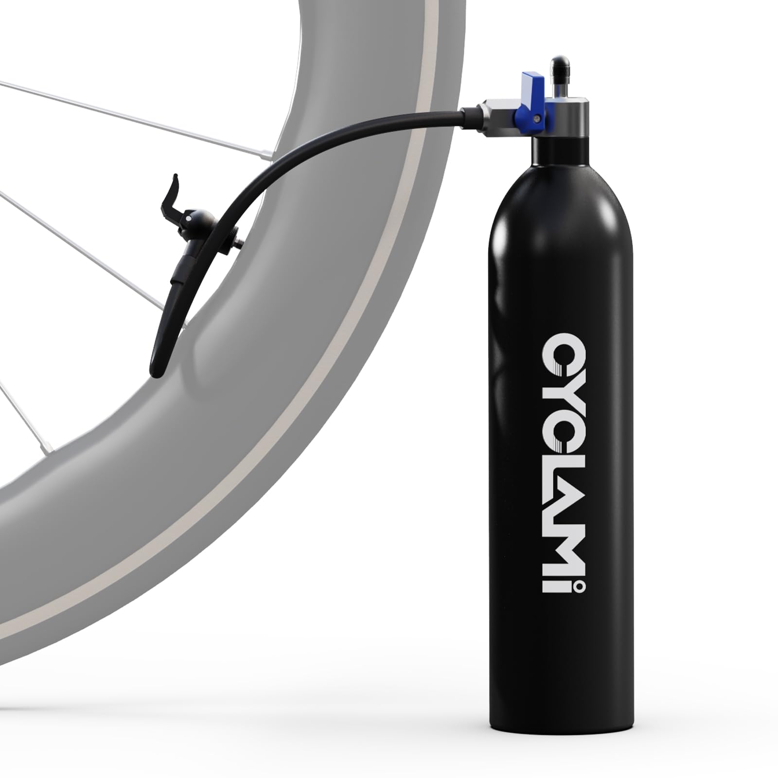 Fahrrad Tubeless Reifen-Booster 1,3 L / 200 PSI (13.79 bar) –Wiederverwendbare Reifenpumpe Aluminium für Rennräder und Mountainbikes mit AV/FV – Schnelle Tubeless