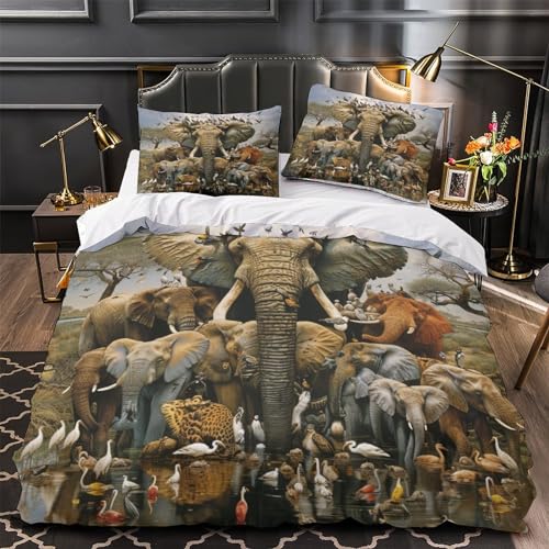 Housse de couette enfant imprimé microfibre literie king 220x240