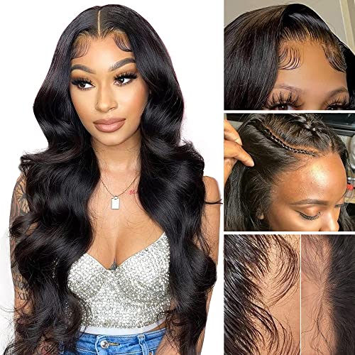 Body Wave Lace Front Wig 13x4 Closure Wigs Human Hair Pre Plucked with Baby Hair 150 Density HD Lace Front Wigs Human Ha