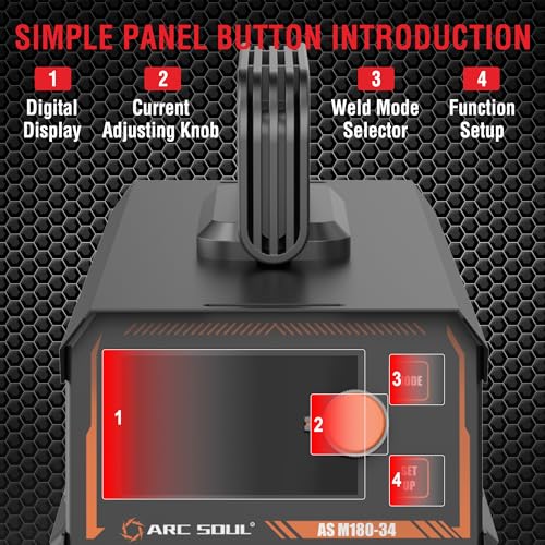 Image of AS M180-34 2-in-1 MMA /MAG Welding Machine 180A, IGBT Inverter Welder, Hot Start & Anti-Stick, 0.8-1.0mm Flux Wire Compatible, MAG Torch Included - 6 Months Warranty