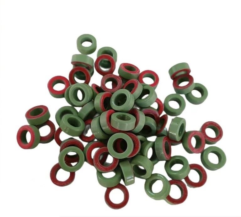 100PC T44-18 Magnetic Ring Core - Iron Powder Core, Green and Rings for Electronics and DIY Projects
