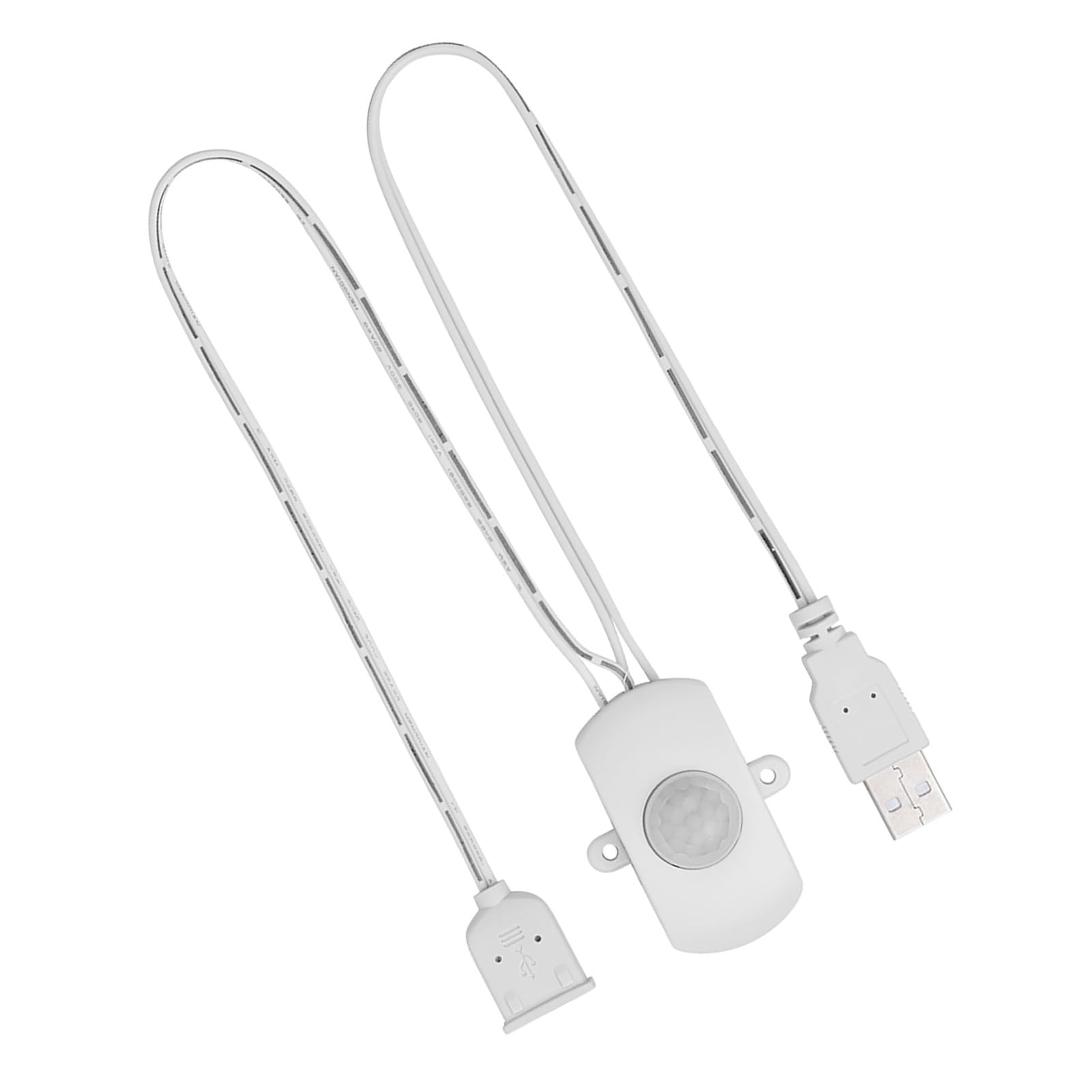Ejoyous Interruttore con Sensore di Movimento PIR, Rilevatore di Presenza | Interruttore per Striscia LED, Custodia Nera o Bianca, USB, Uso Bagno e Garage