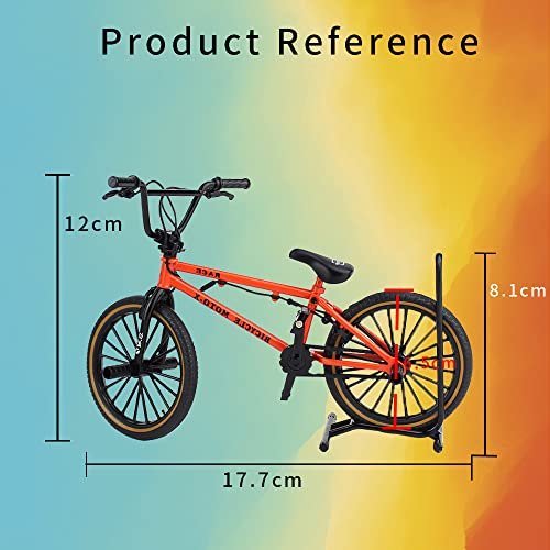 Jiahuade Bicycle Model Decorative Bicycle Miniature 1:8 (7.87 x 5.12 Inch) Collection Decorative Die-Cast Toy Mini Bend Bicycle Model Road Bike Mountain Bike (L) - Image 2