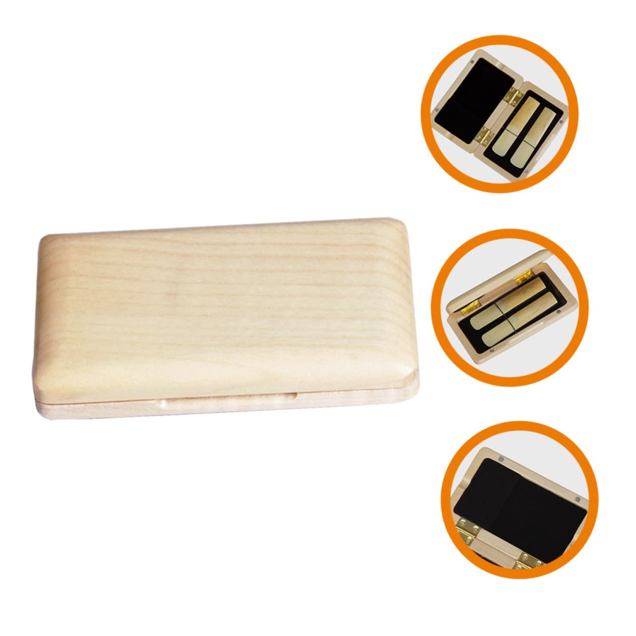 COSMEVIVI Box Solid Wood Reed Box Reed Cases Reed Accessories Oboe Reed Container Oboe Reed Holder Wood Oboe Reed Organizer Oboe Reed Storage Holder Oboe Reed Case Oboe Reed Carrying Case