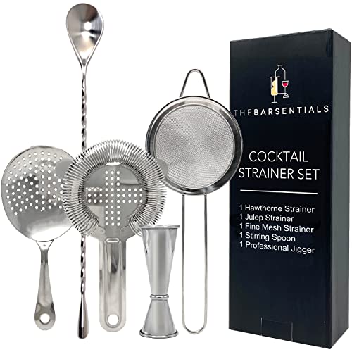 Cocktail Strainer Set with Jigger and Spoon
