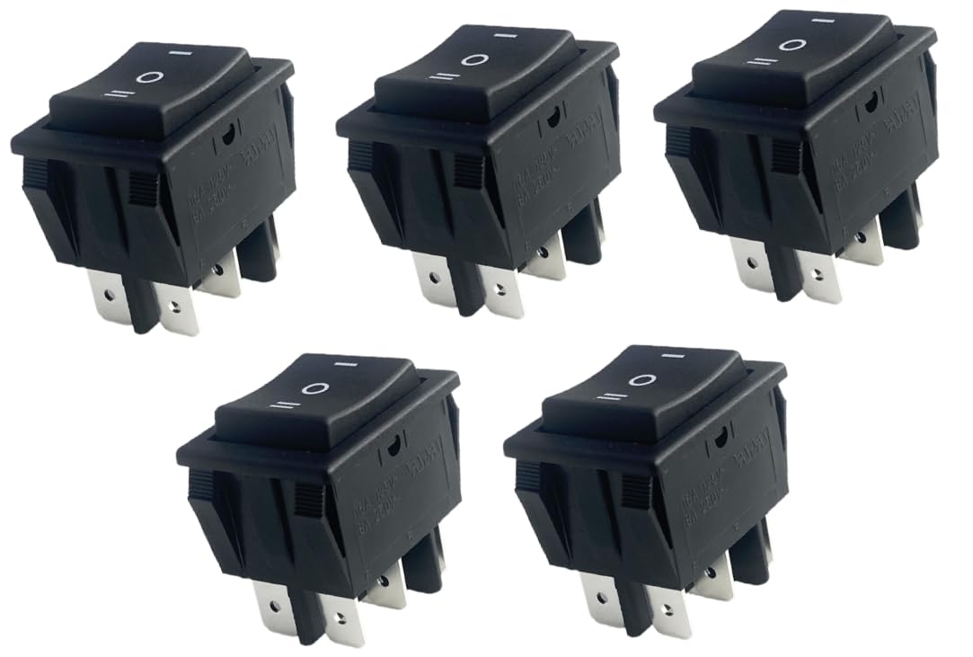 Tolxh Pack of 5#105147 Vacuum Cleaner on Off Rocker Switch Upright Vacuum 105087 Quality Durable New Replacement Parts for ProTeam Pro Team 1500XP ProCare
