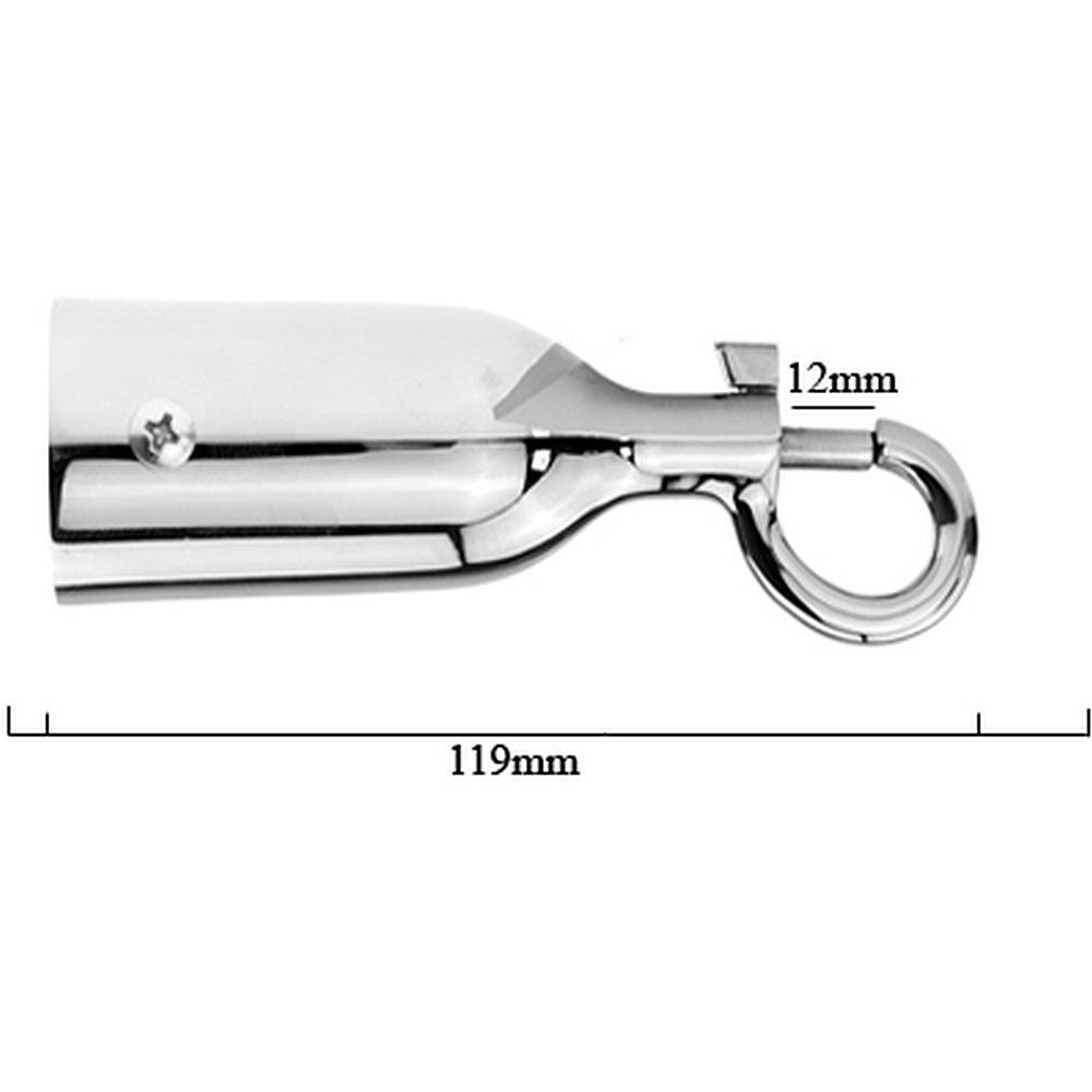 Kanirope® Zaślepka linki z karabińczykiem ze stali nierdzewnej do lin o średnicy 38 mm ø 40 mm