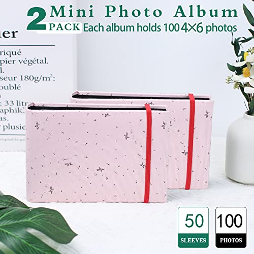 Small Photo Album 4X6, 4X6 Photo Album Soft Cloth Cover Photo Book Family Baby Wedding Picture Book For Photos 50 Pages Hold 100 Pictures #TOP1