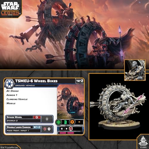 Star Wars: Legion TSMEU-6 Personal Wheel Bike juego de mesa miniatura 5