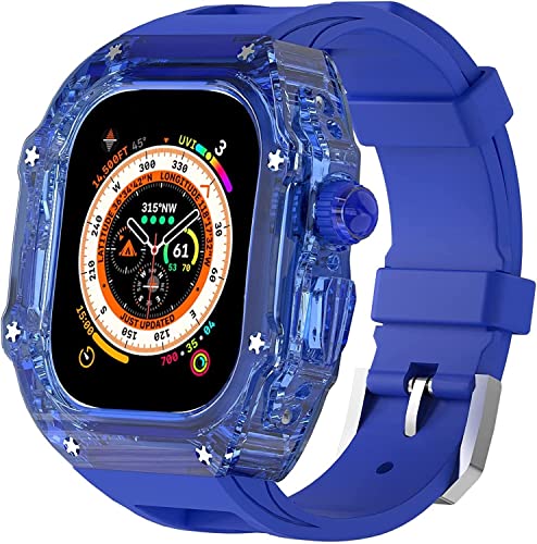 Coque Apple Watch Ultra 49 mm silicone anti-rayure coque intégrale iWatch 45 44 mm