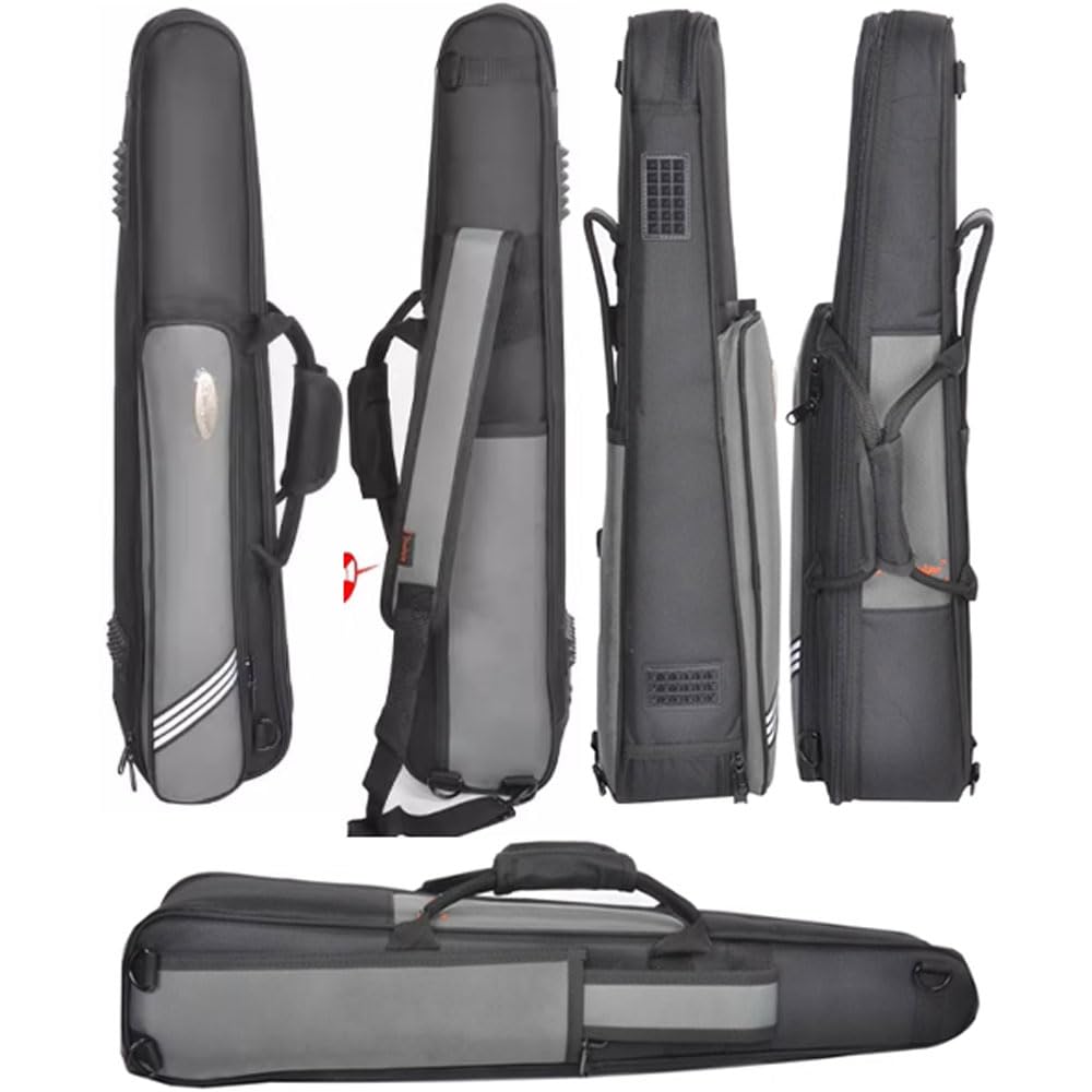 Custodia per clarinetto con tracolla regolabile, borsa portatile impermeabile per sassofono dritto, facile da trasportare, borsa a tracolla per strumento oboe con fodera spessa da 20 mm, per esterni