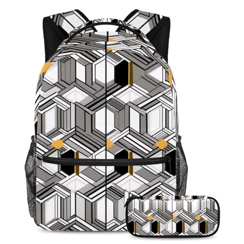 Sac à dos avec trousse pour ados fini le désordre