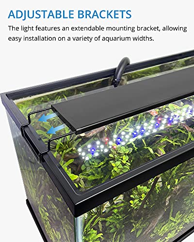 NICREW Full Spectrum Planted LED Aquarium Light, with Timer, for Freshwater Fish Tank, 18-24 Inch, 14 Watts - Image 6
