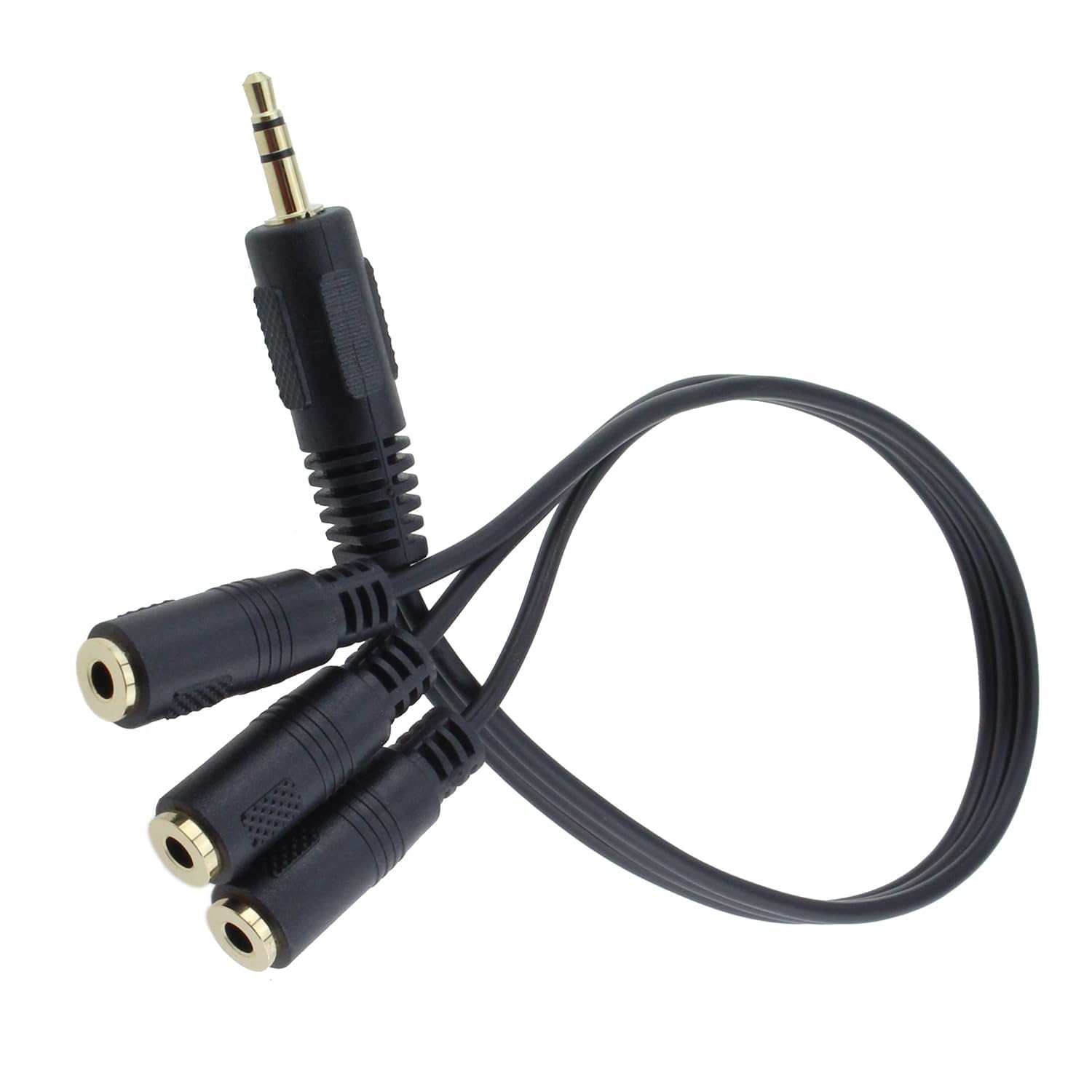 DARAHS 3.5mm Stereo Audio Splitter Cable (10inch), 1FT Gold Plated