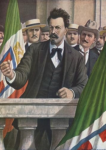 Affiche impression d'art Italie Autriche de Tancredi Scarpelli image sur toile déco 60x90cm