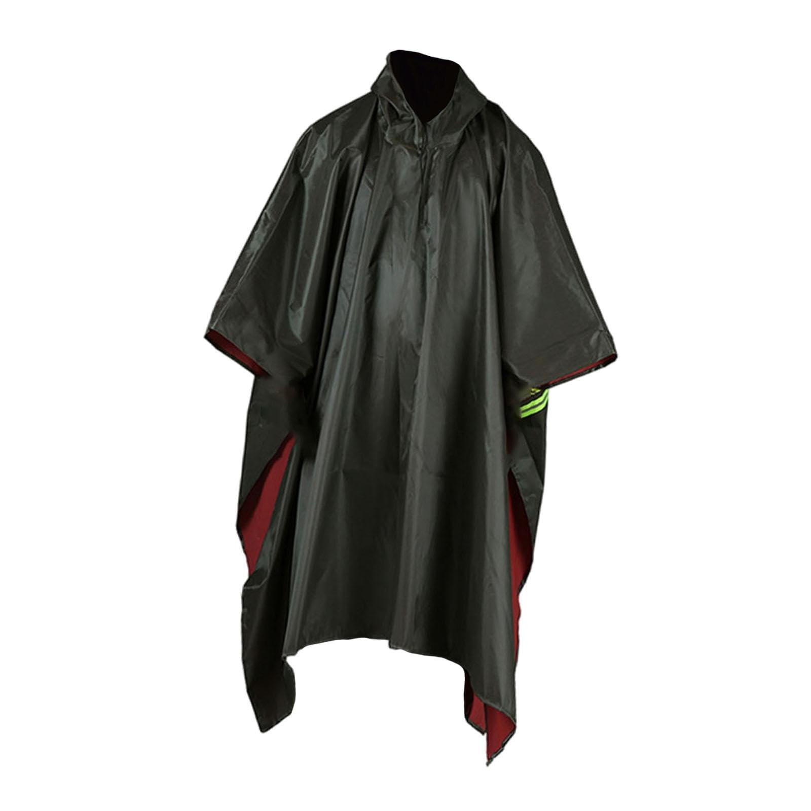 ™ Raincoat with Hood and Drawstring for Adults for Outdoor | Coats & Jackets | Mens Clothing-image-42