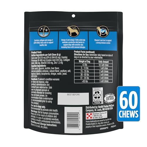 Purina Pro Plan Vet Skin Care Supplement for Dogs, 60 ct - image 9
