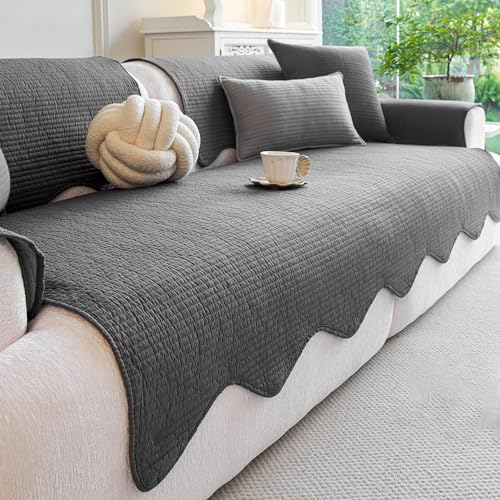 Housse de canapé causeuse coton dan black 90*210cm ajustable