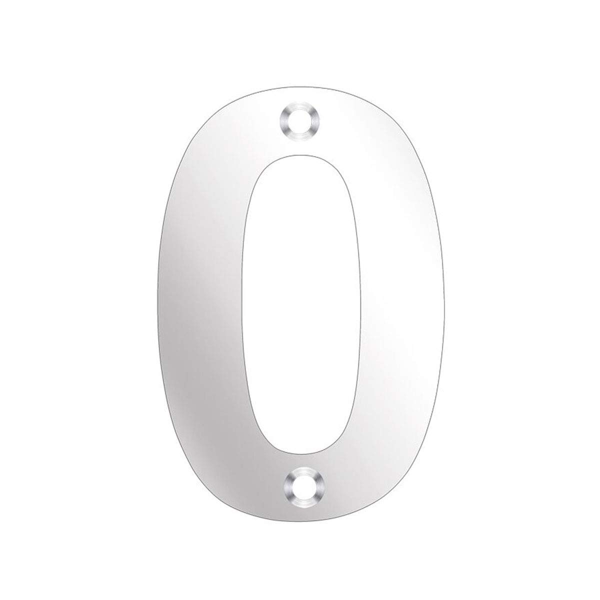 Zoo Hardware Numerals No 0-50Mm - Polished Stainless