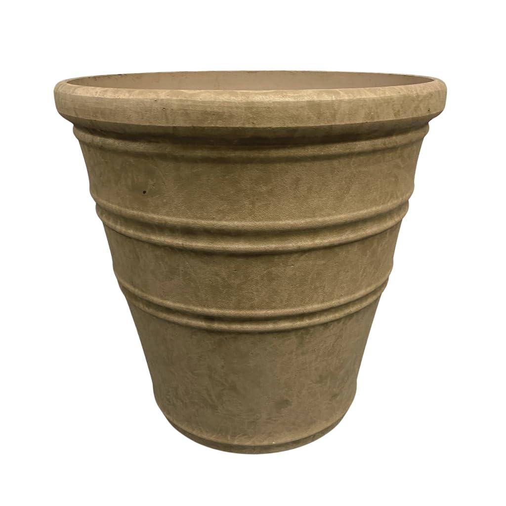 Gardening Naturally Morella Stone Lite Effect Patio Plant Pot for Gardens - Ideal for Various Plant Types (Medium)