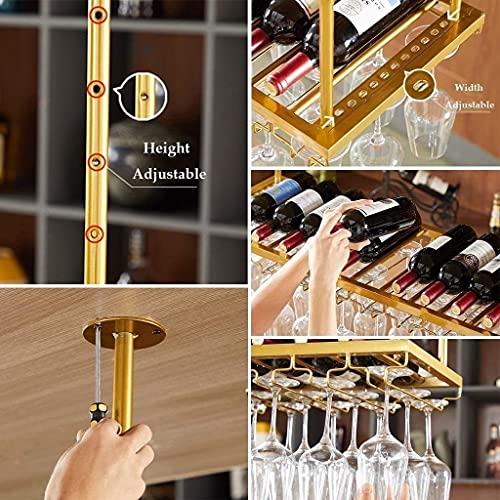 Support de verre de vin suspendu pour libérer vos plans de travail encombrés - 3