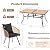 BUPPLEE 7-Piece All-Weather Rattan Patio Dining Set with 60" Wood Table Top, Removable Cushions & Umbrella Hole - Outdoor Furniture Set Includes 6 Chairs & Rectangular Table for Backyard, Deck, Porch
