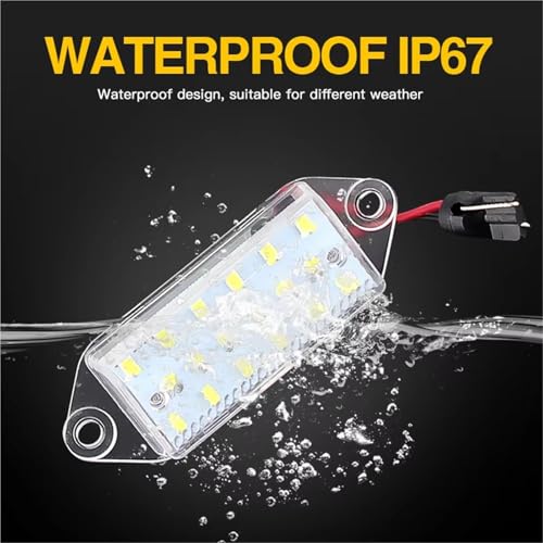 Luz de matrícula LED para Mitsubishi Lancer y EVO VIII X kit de dos piezas 4