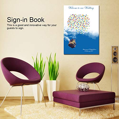 Fingerprint Tree Decor Memory Guestbook Wedding Classmates Reunion Painting Signature Book Cartoon Paper Wedding Party - Image 3