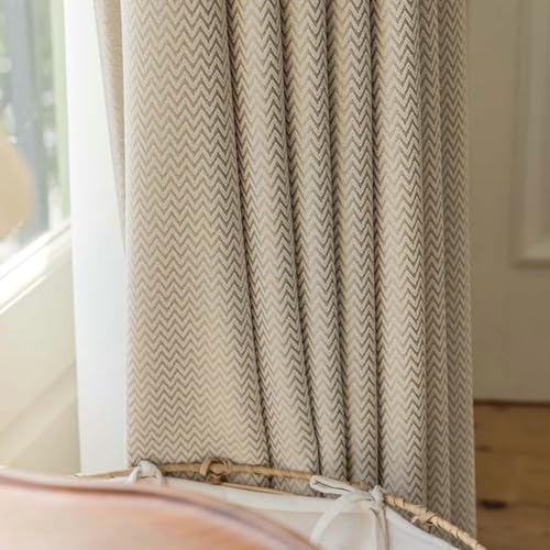 Daesar Blackout Curtains Bedroom 2 Panel, Polyester Hook Darkening Curtains 52