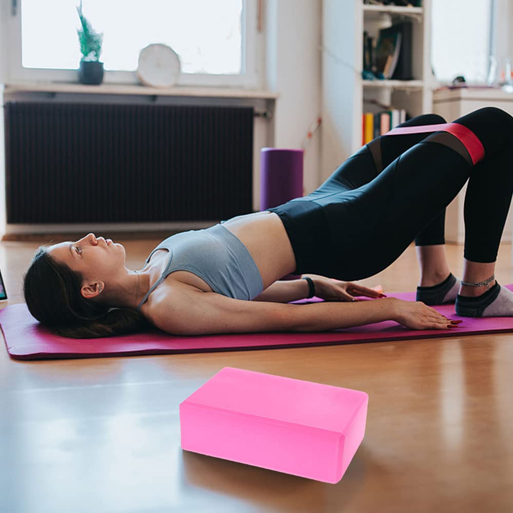 3Uds Bloques De Yoga Juegos De Correas Elásticas Cinturón De Estiramiento De Ladrillos De Espuma para Gimnasio Herramientas De Entrenamiento para Moldear El Cuerpo