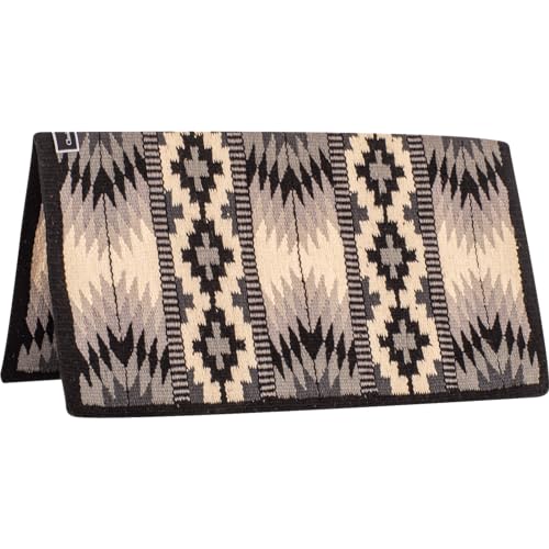 Classic Equine Show Blanket, Black-Grey, 34-inch x 38-inch