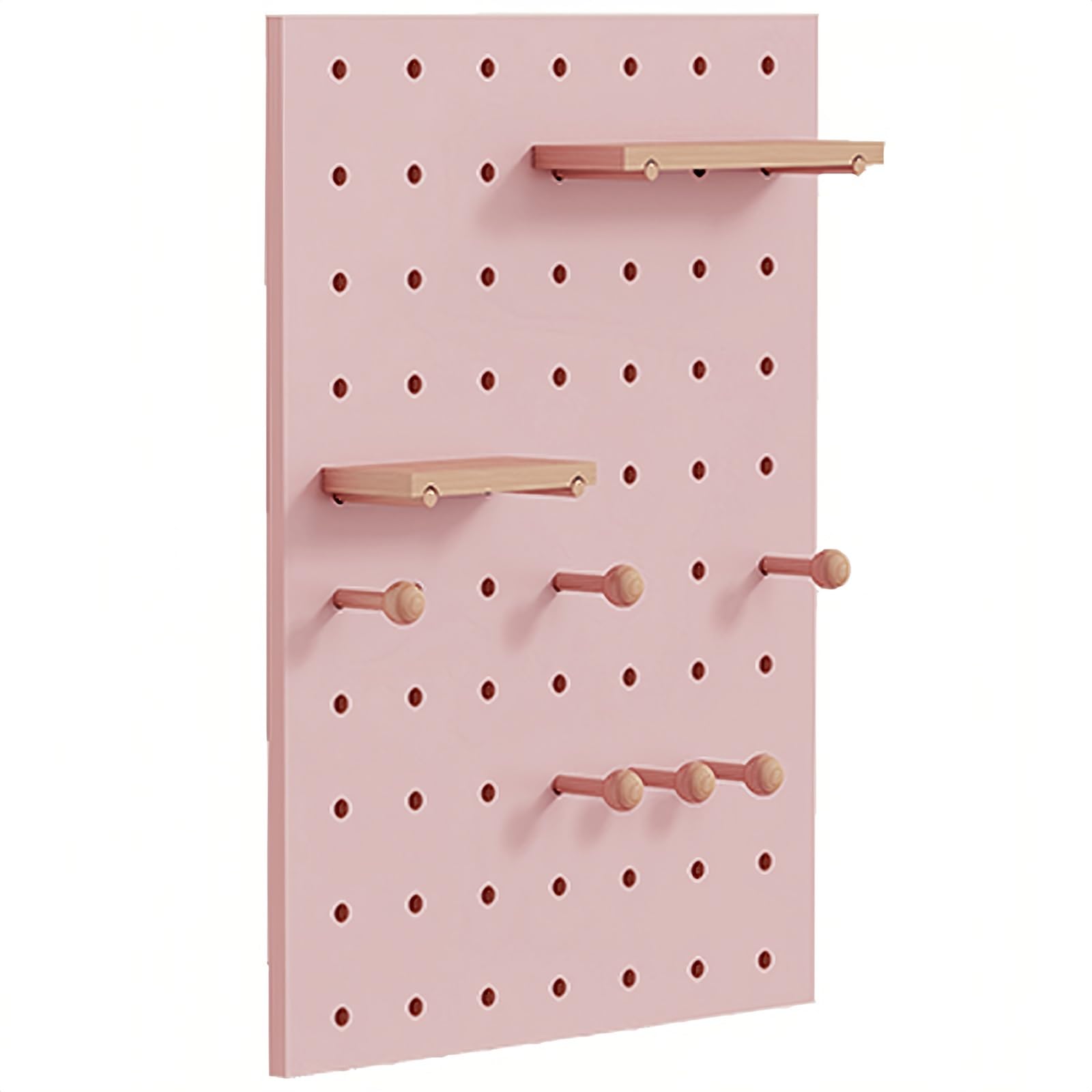 Wandmontierter Stecktafel-Organizer aus Holz, Multifunktionaler Lochwand-Werkzeughalter für Eingangsbereich, Zuhause, Büro, Wohnzimmer