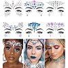 iMethod Face Jewels – Face Gems, Mermaid Face Jewels Stick On, Rave Accessories for Festival Holiday Costumes & Makeup…