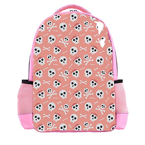 Sac à dos d'écolier abstrait rose pour enfants et adolescents de l'école élémentaire