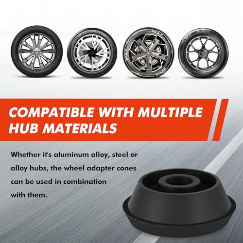 Image of 40mm High-Precision Wheel Balancer Cone Kit - Hub Centric Adapter for Tire Balancing Machines, Universal Fit for Cars /SUVs /Trucks