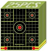 ATFLBOX 12x12 inch Splatter Paper Targets and Adhesive Target Papers.Shooting Outdoor and Indoor....